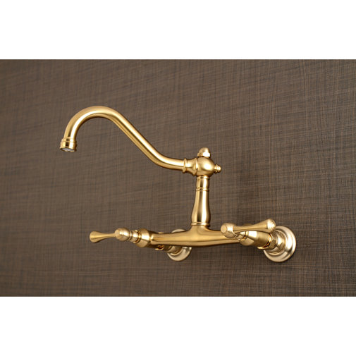 Kingston Brass Vintage Wall Mounted Bathroom Faucet | Wayfair